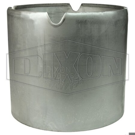 Dixon King Crimp Round Ferrule, 1-1/2 in Nominal, 2-13/16 in L, 0.062 in Thick, 304 SS, Domestic CF150-2SS